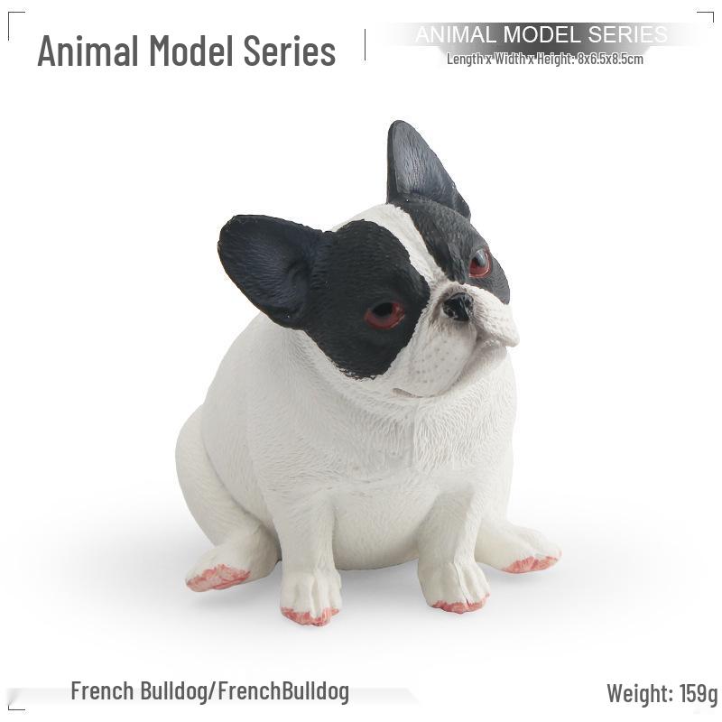 French Bulldog Simulation Model - Decorative Pet Dog Figurine Toy