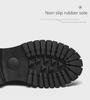 Chaussures richelieu en cuir à semelle épaisse pour adolescents – Chaussures basses à lacets, décontractées et tendance pour l'automne/hiver