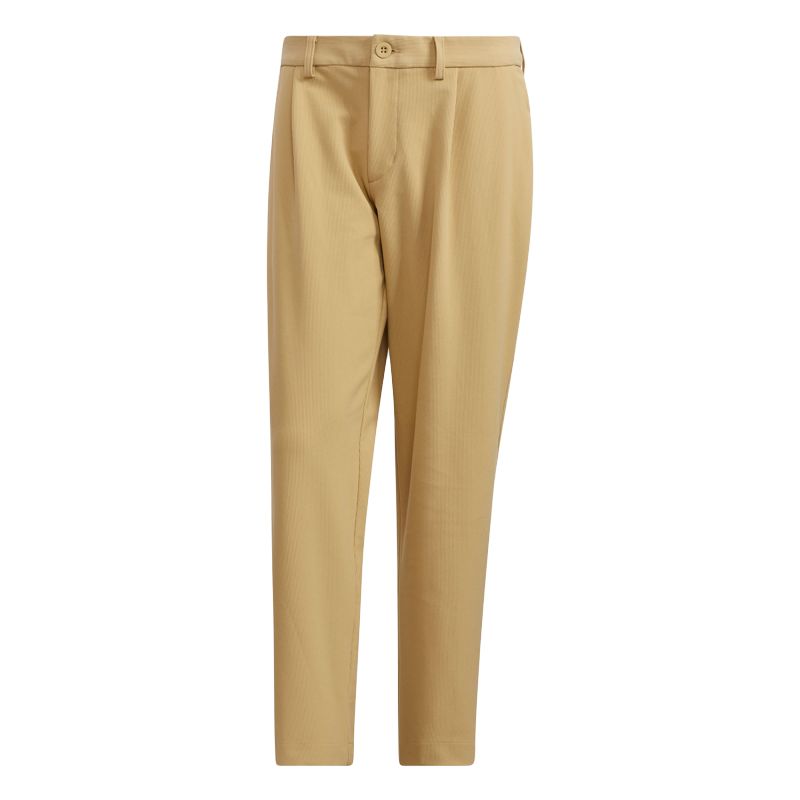 Adidas Solid Color Loose Fit Versatile Knit Sports Pants Men Bottoms Light-Khaki GT3288