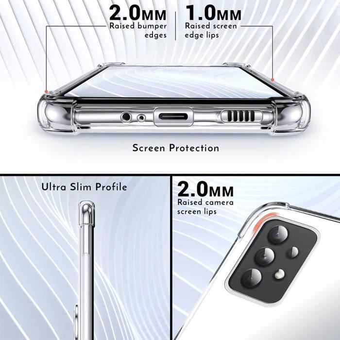 Coque de protection - booling - samsung galaxy s24 - silicone antichoc - transparent - support réglable