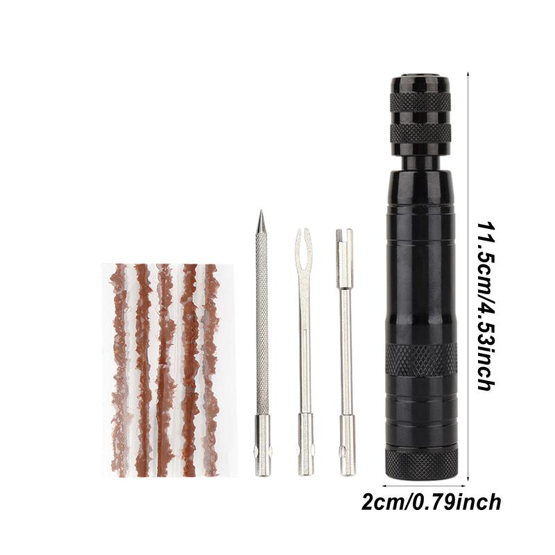 Kit Reparare Anvelope Motocicletă Kit Eficient de Reparare a Puncțiilor Anvelopelor Kit Petice Anvelope Kit Versatil de Reparare a Anvelopelor pentru Biciclete Unelte pentru Petice Anvelope