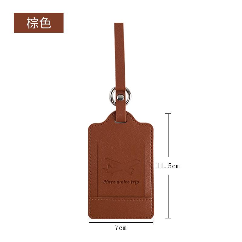 

Кожаные подарки можно персонализировать ЛОГОТИП логотип ПУ кожа багаж бирка для регистрации багажа бирка для багажа коричневый