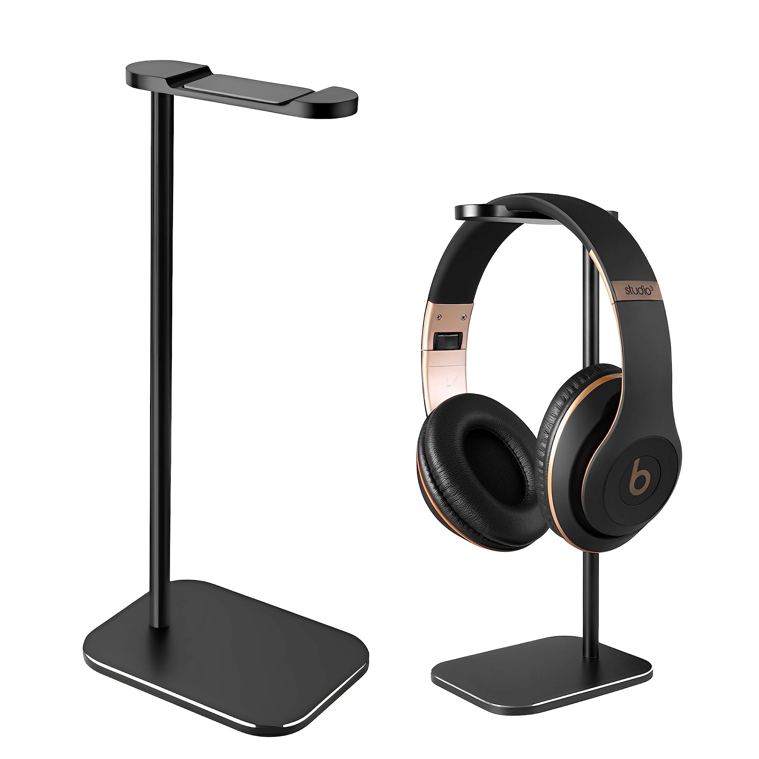 

East Leaf Headphone Stand, Headphone Holder, Storage, Hanger, Aluminum Alloy, Lightweight, Easy to Assembly, Stylish, Tabletop, Non-Slip, Stable,