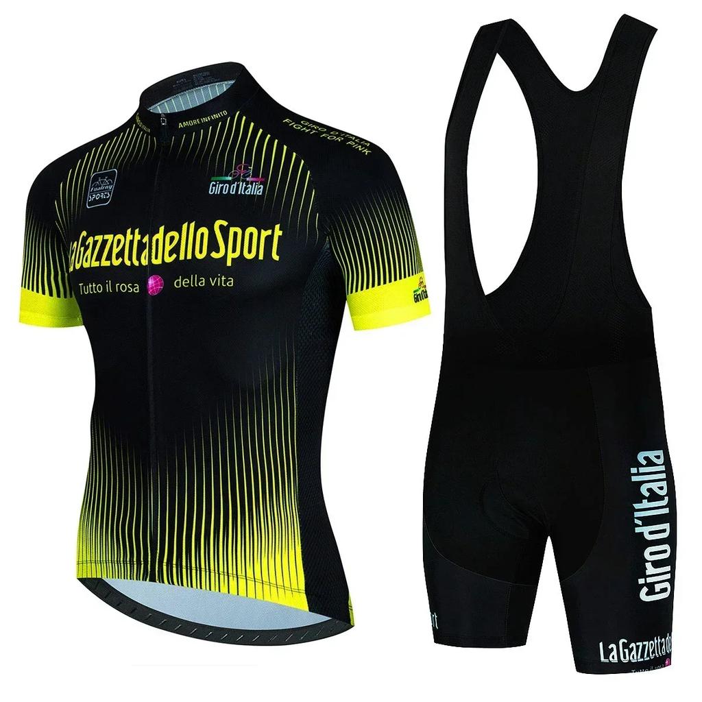 Prohlídka Itálie Cyklistické oblečení Cyklistický dres Set Letní Silniční kolo Krátký rukáv Cyklistické oblečení Pánské Mtb dres Set Sportovní oblečení