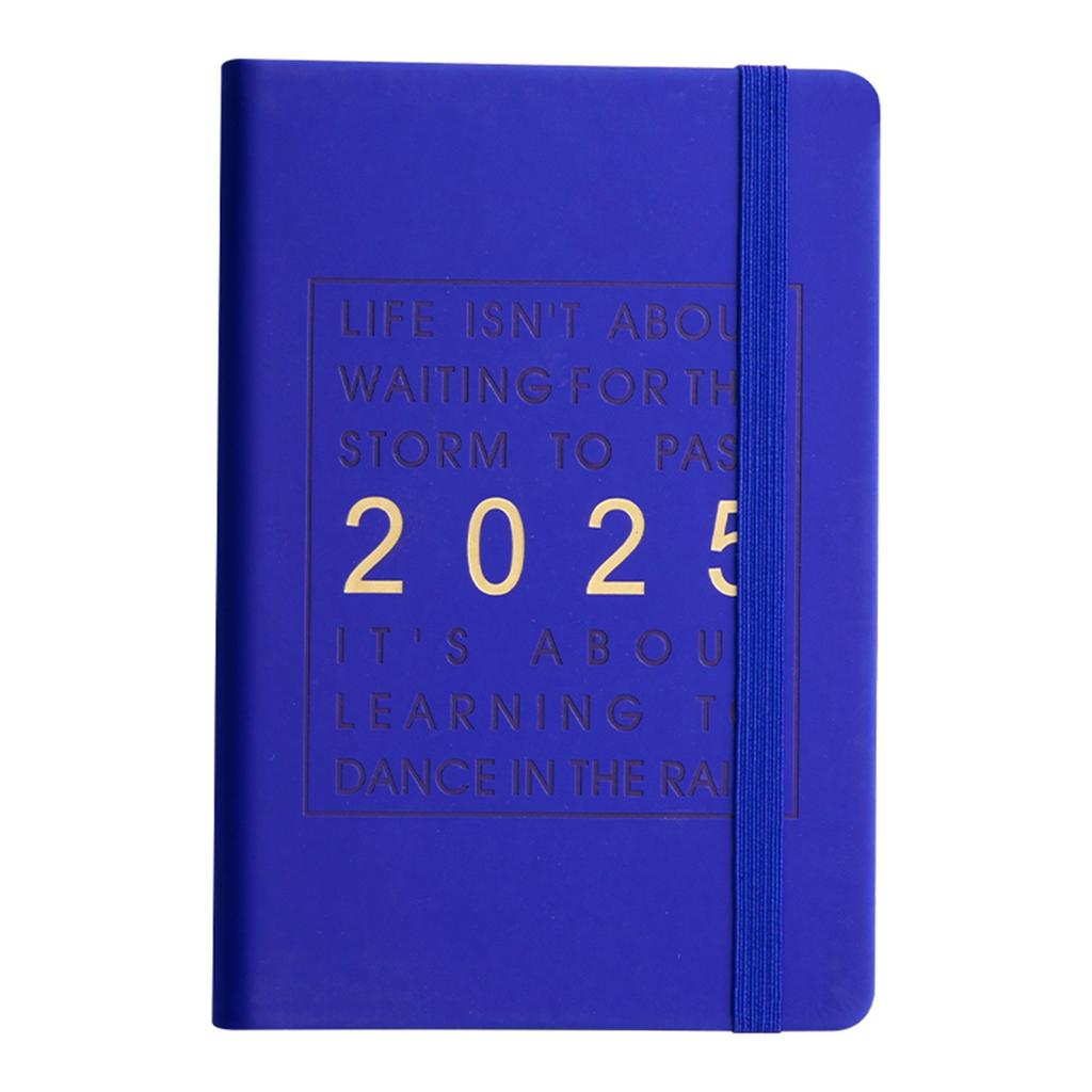 2025 Calendar, 365-day Planner, Time Efficiency Manual Calendar Notebook With Straps