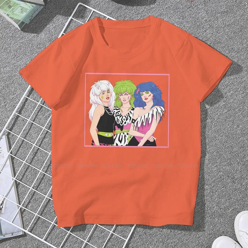 ZX Small Gifts Women Clothing Jem And The Holograms Graphic Female Tshirts Vintage Grunge Tops Tee Kawaii Girls Streetwear