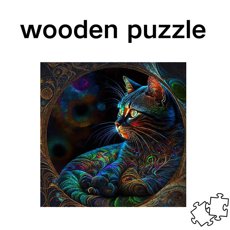 Wooden Special-Shaped Irregular Puzzle Adult Educational Toy