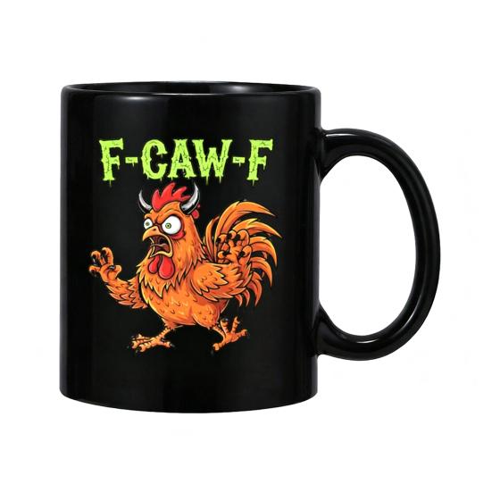 Rooster Ceramic Coffee Mug 3D Printed Chicken Design Tea Cup Hot Drinks Cup for Home Kitchen Restaurant Use