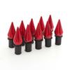 Universal/Red Motorcycle Spike Bolts Windscreen Fairings-License Plate M5 5mm
