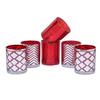Set of 6 Glass Tealight Candle Holders Votive Christmas Decorations Items for Home Decor Table Top Restaurant Gift