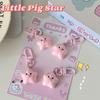 1tk Cute Star Piggy Võtmehoidja Multikas Roosa Star Pig Doll Ripats Võtmehoidja Seljakott Amuletid Auto kaunistus Koti Aksessuaarid