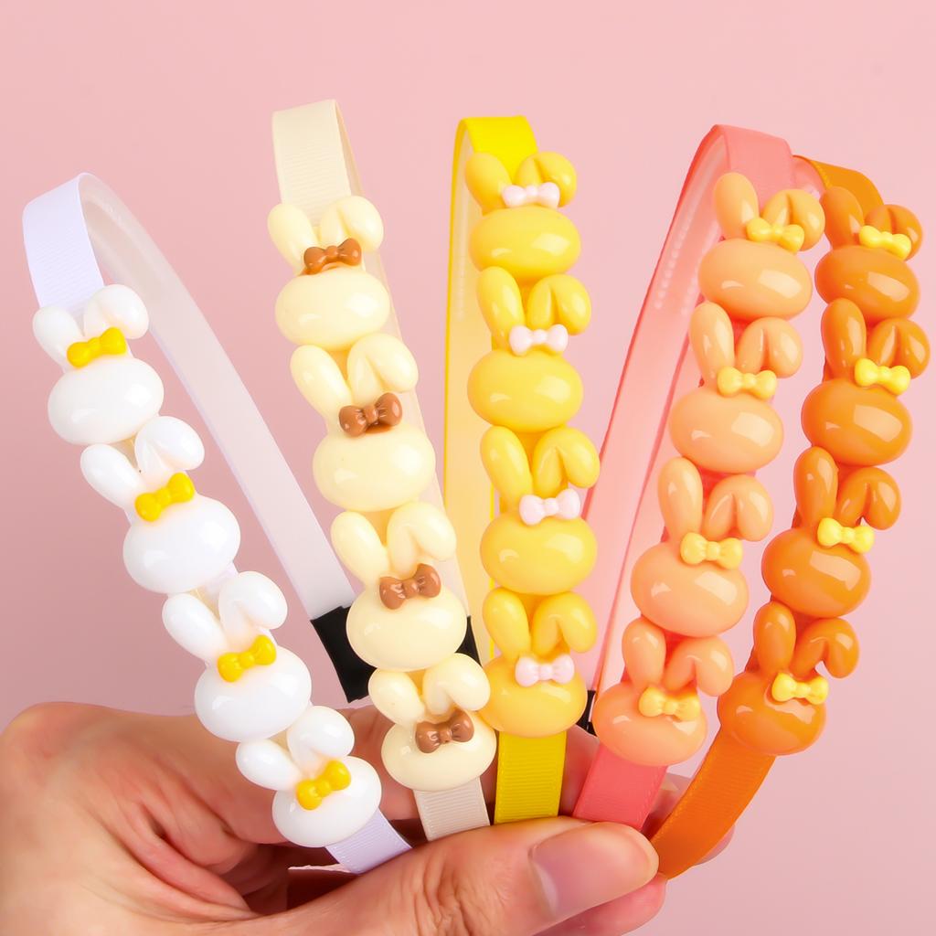 1pc Cute Girls Rabbit Headbands Candy Color Plastic Hairbands Headband Children Kids Party School Hair Accessories