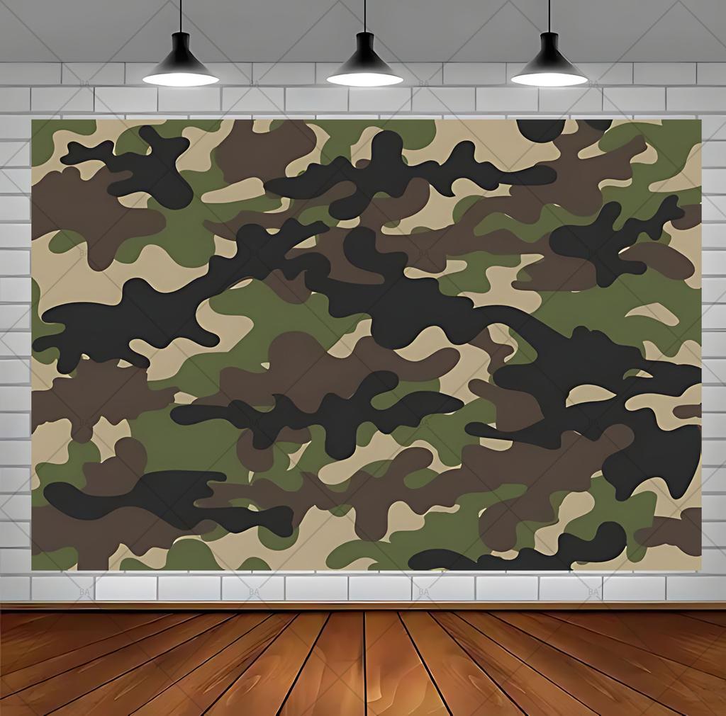Military Army Theme Boy Birthday Party Decoration Backdrop Camouflage Soldier Aircraft Tank Car Background Kid Gifts Banner Prop