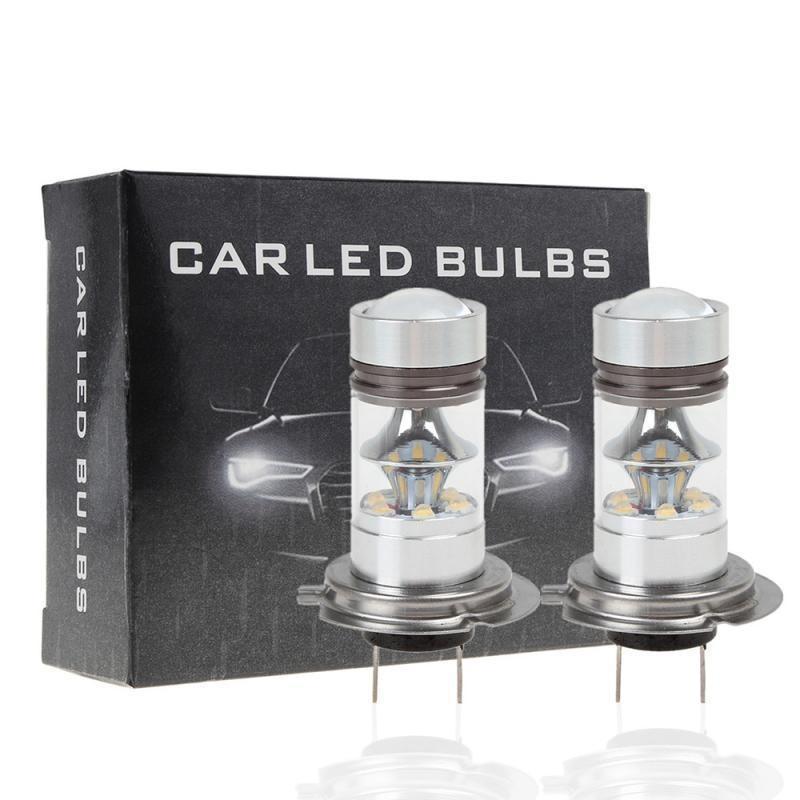 2Pcs 100W H4 H7 H1 H11 H3 H8 Led Car Daytime Running Driving Fog Light Lamp 6000K Auto Driving Headlight High Low Beam Bulb