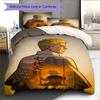 Cartoon Pattern Bedding Quilt Set Quilt Cover Pillowcase Home Decoration Birthday Gift (1 * Duvet Cover + 2 * Pillowcase, Without Core)