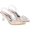 Shoetopia Women'S Mesh Heeled Sandal (3 Uk) /Silver