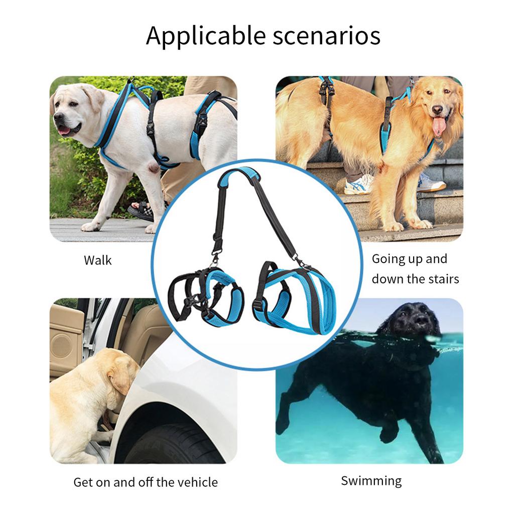Elderly Dog Walking Harness Ergonomic Handle Balance Assistance Strap for Dog Rehabilitation Training Supportive Lift