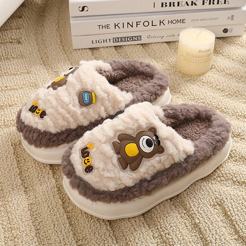 

Winter new children s cartoon indoor cotton shoes non-slip soft soles for medium and small children, the same style for men and women 30-31