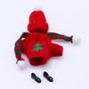 1Set Dollhouse Mini Knitted Sweater Hat Scarf Shoes Christmas 5Cm Doll Clothes Dolls Accessories