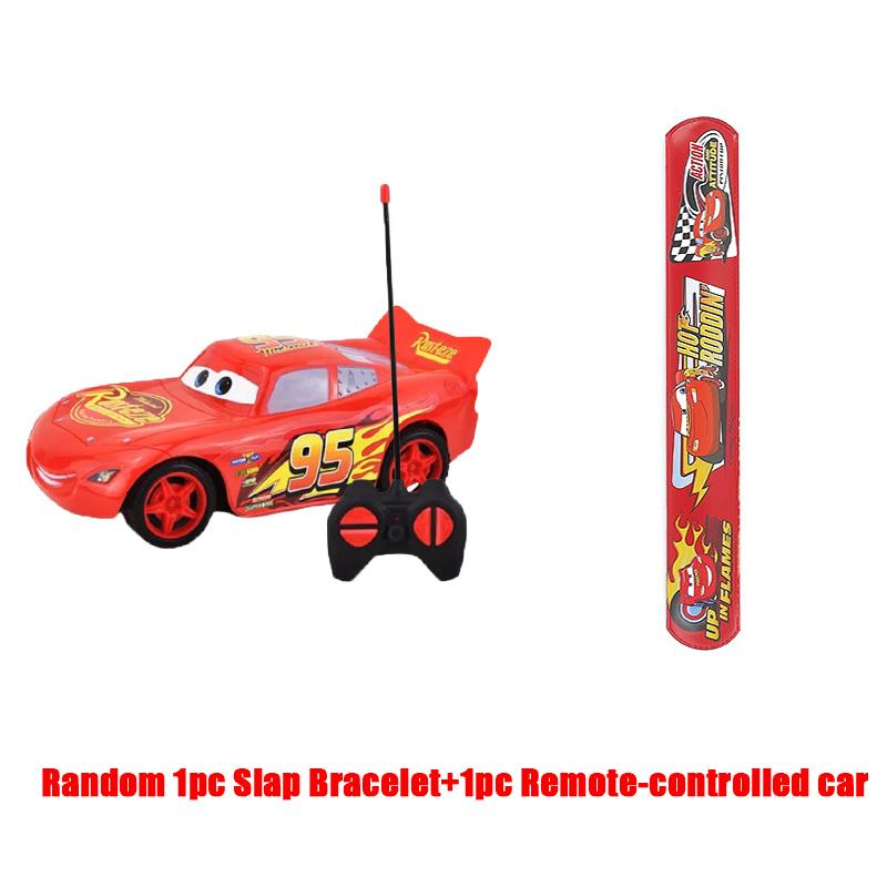 NEW 12/24/36pcs Slap Bracelets Party Favors Lightning McQueen Bracelets Birthday Party Gifts Snap Band and Small Model Car Set