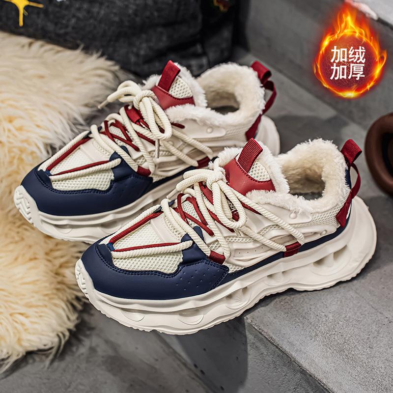 New mid-top comfortable soft-soled cushioning dad shoes winter sports shoes outdoor casual trendy shoes