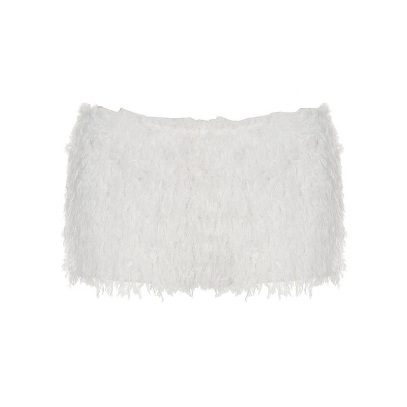 

Женские пикантные женские стильные тонкие облегающие шорты из чистой шерсти с заниженной талией Sense of Hundred Pure Desire повседневные брюки L белый