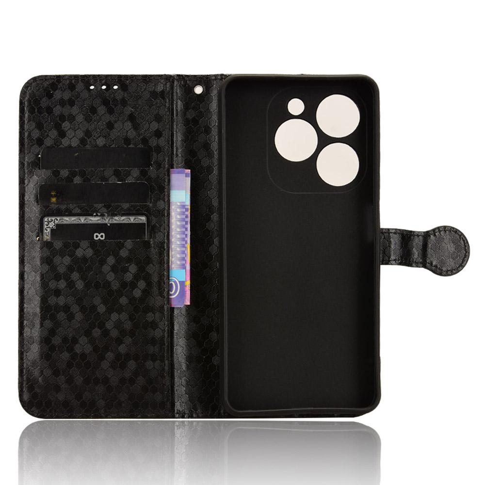 For Infinix Smart 8 4G Magnetic Phone Case Leather Drop-Proof Card Slot Cover with Strap