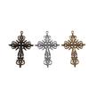 Hollow Cross Charms Multi Color Alloy Pendants For Gothic Christian Jewelry Accessories