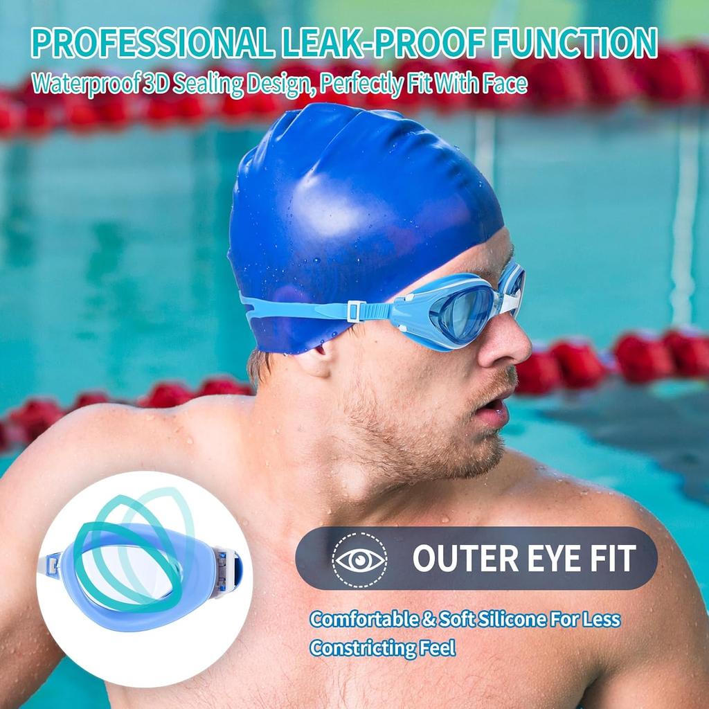 Schwimmbrille Professionelle Anti-Fog UV Schwimmbrille Männer Frauen Silikon Schwimmen Sportbrille