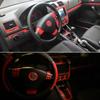 For VW Golf 5 GTI MK5 4 Doors Interior Central Control Panel Door Handle Carbon Fiber Stickers Decals Car Styling Accessorie