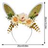 Easter Bunny Headband Adjustable Soft Glitter Cartoon Costume Decoration Adult Kids Party Favor Headband For Cosplay Photo Booth