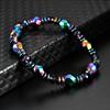 Colorful Handmade Woven Magnetic Hematite Gemstone Bracelet