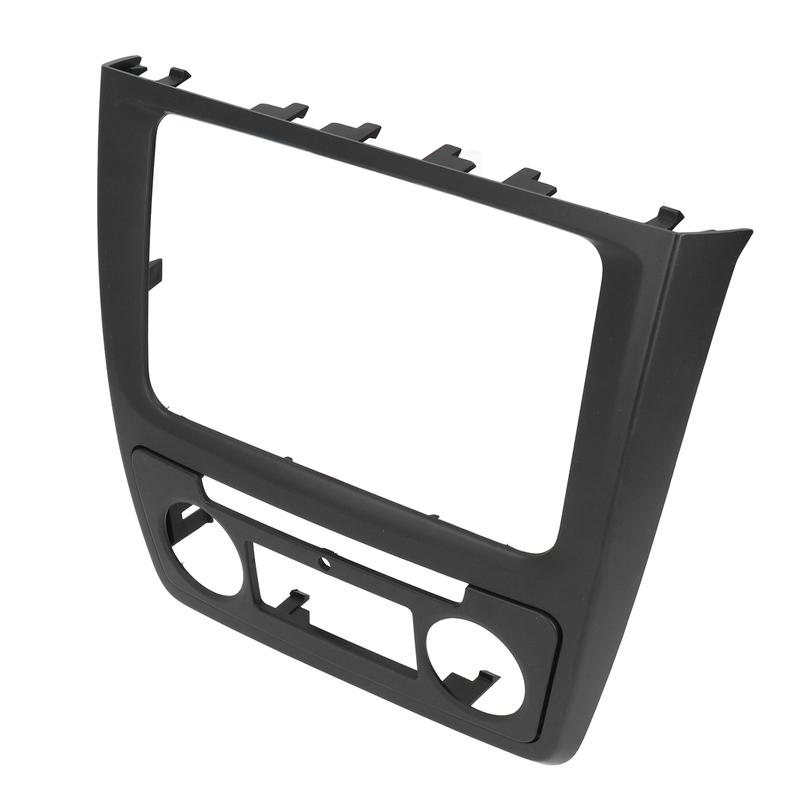 Car Radio Frame Fascia Panel 2DIN Radio Face Plate Cars CD/DVD Modular Panel Frames For Skoda Yeti (Auto AC) 2009-2017
