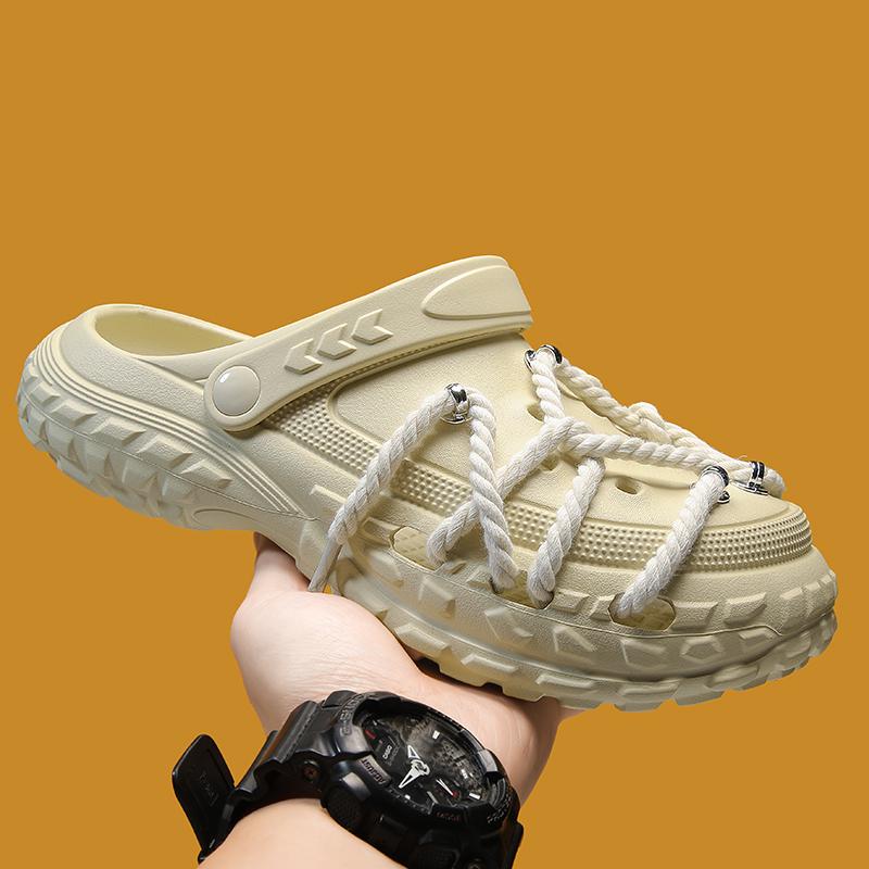 Fashion Designed Men's EVA Waterproof Sandals Thick Bottom DIY Personality Couple's Casual Sandal Mans Beach Slides Outdoor Slippers