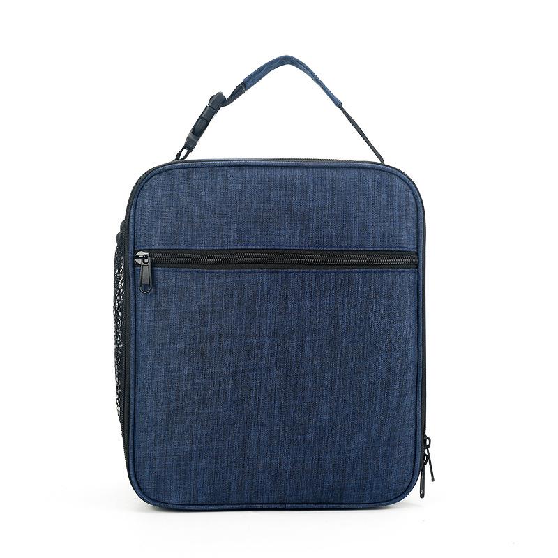 Oxford Cloth Insulated Business Handbag Portable Bento Lunch Bag Ice Pack