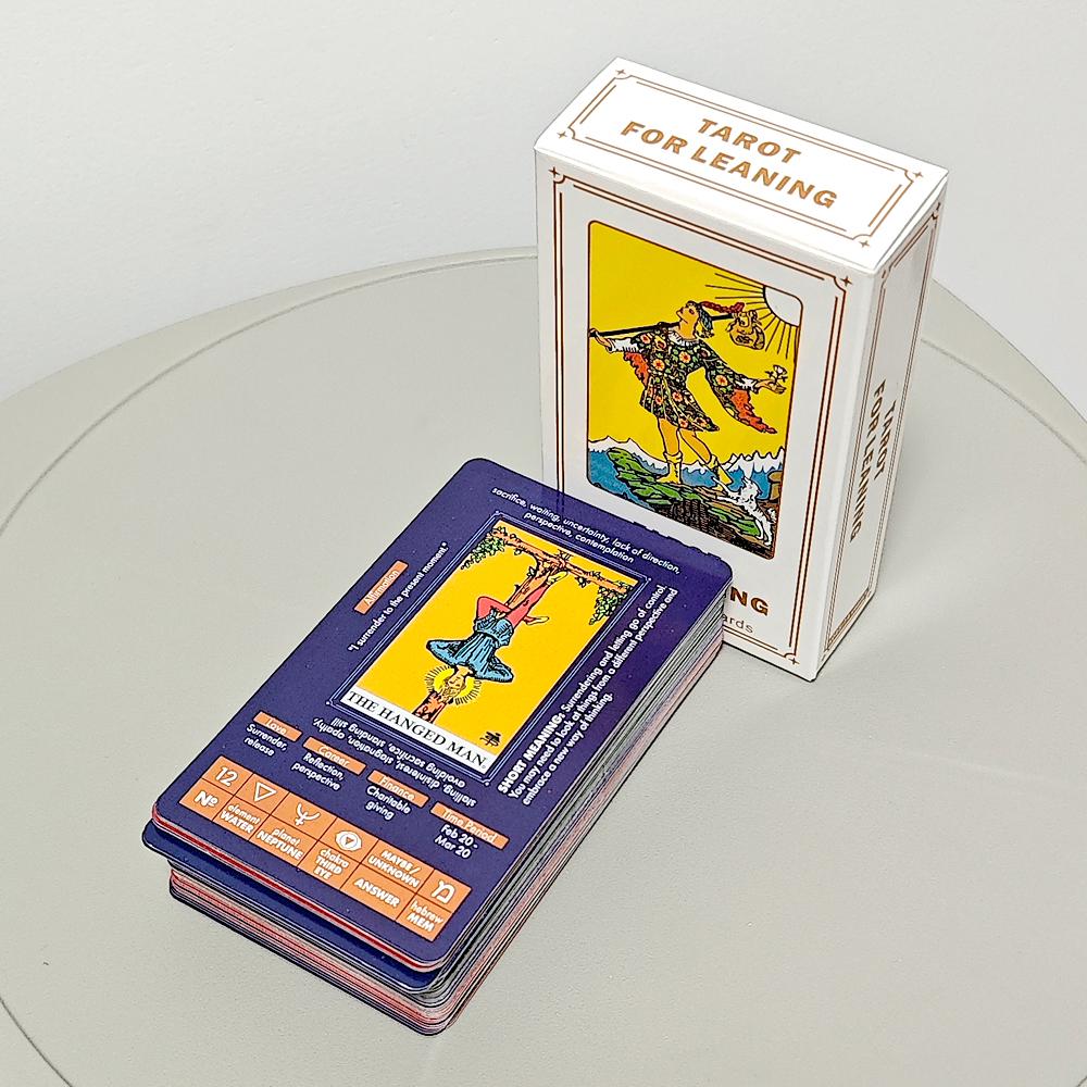 Tarocchi per Imparare - Carte dei Tarocchi con i Significati Sopra - Mazzo di Tarocchi per Principianti 10.3*6cm 78 Carte