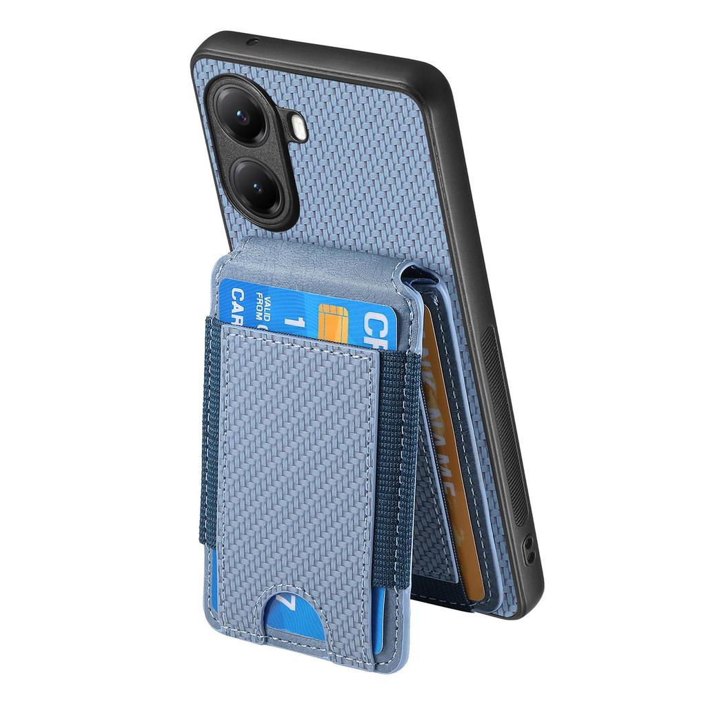 Pro Xiaomi Poco X7 Pro 5G/Xiaomi Redmi Turbo 4 5G Pouzdro s držákem na karty, stojánkem, kožený zadní kryt