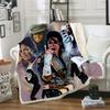 Michael Jackson 3D-bedruckte Fleecedecke für Betten Dicke Steppdecke Modische Tagesdecke Sherpa Überwurfdecke Erwachsene Kinder Jugendliche 100x150cm