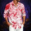 Herren Freizeit Langarmshirt mit Halloween-Print für Frühling und Herbst Tägliches Tragen