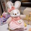 Skirt Rabbit Flower Plush Toy Wear Dress Bunny Doll Kid Birthday Decoration Gift