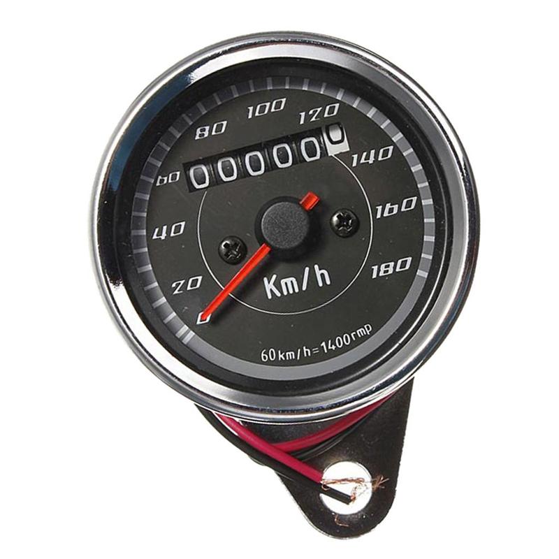 Multifunction Digital Speedometer Odometer Tachometer LED Gauge for Universal Motorcycle Fitment