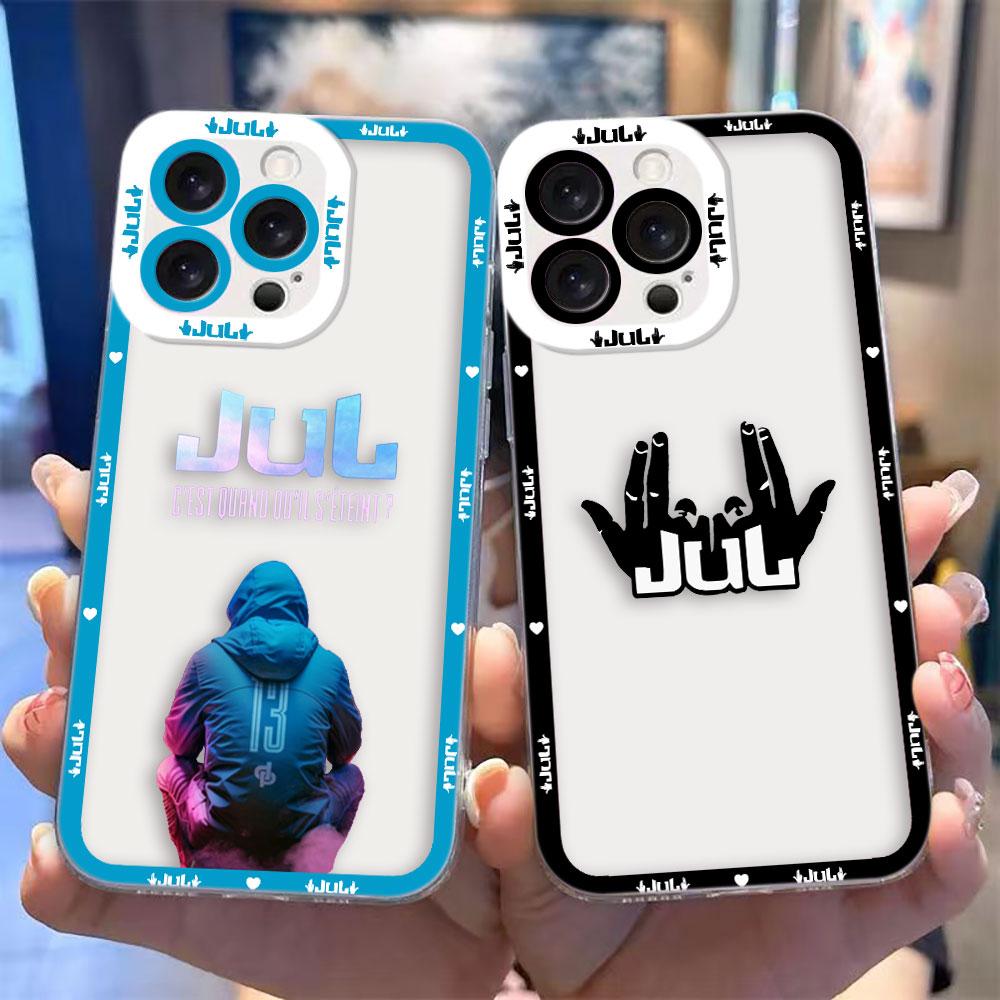 Hot Rapper JuL Cover Clear Phone Case For iPhone Apple 17 AIR 16E 16 15 14 12 13 11 Pro Max Plus XR TPU DIY Shell Case Funda