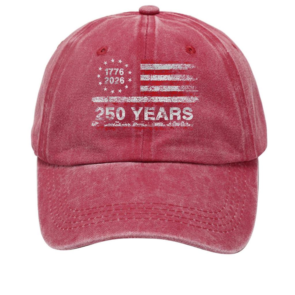 American Anniversary Commemorative Hat Printed Baseball Hat