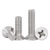 304 Stainless Steel Cross Recessed Flat Head Machine Screws