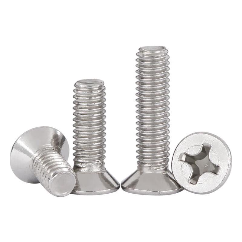 304 Stainless Steel Cross Recessed Flat Head Machine Screws
