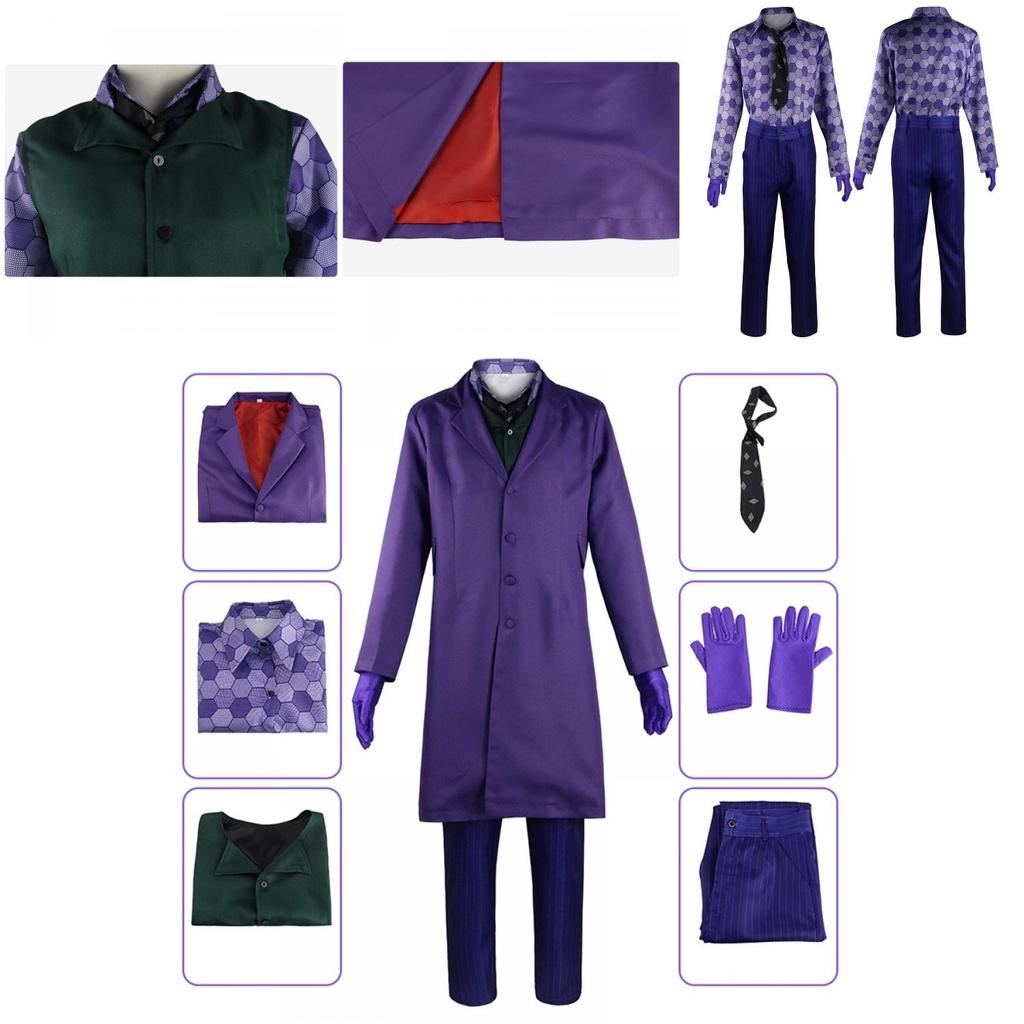 Il Cavaliere Oscuro Joker Costume Cosplay Cappotto Per Halloween E Altro