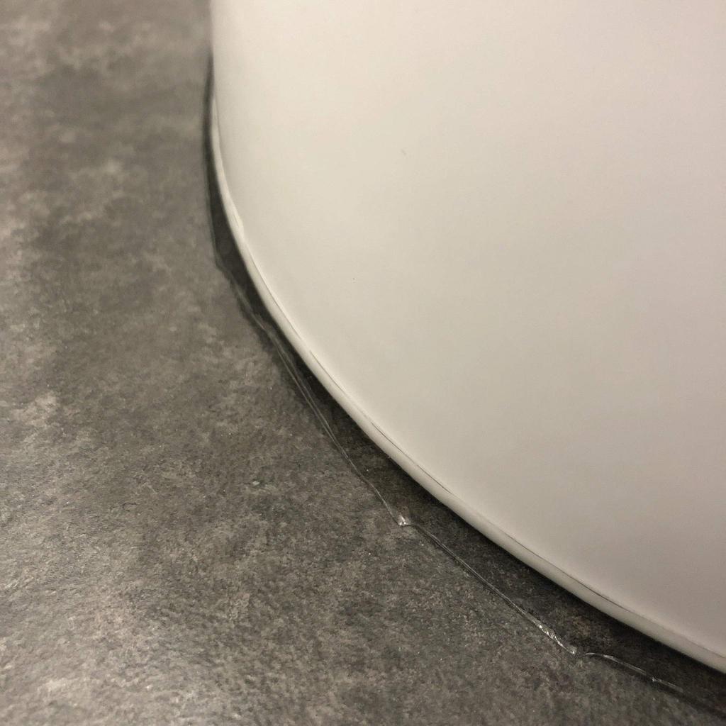 Sharp Chemical SHARPIE Toiletten-Fugenfüller 100ml Klare Silikonbeschichtung zum Füllen der Lücke zwischen Toilettenschüssel und MSP1-35 Schäl-und-Klebe