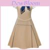 M3gan Cosplay Mädchenkleid mit Rüschen aus Polyesterstoff für Kinder von 3 bis 8 Jahren