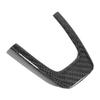 Steering Wheel Lower Frame Cover Carbon Fiber Steering Wheel U Shaped Frame Cover Sticker Replacement for Fiat 500