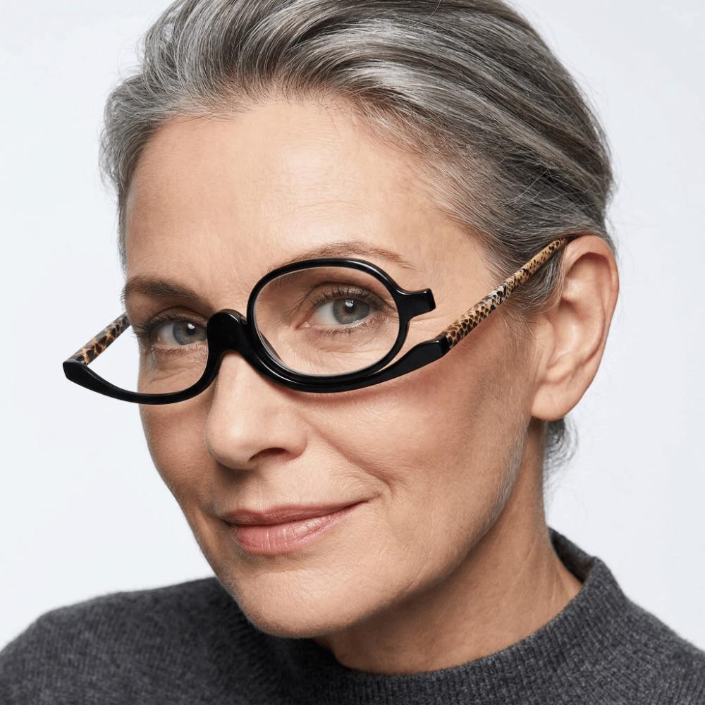 Magnification Makeup Reading Glasses +1.00~+4.0 Diopter Presbyopia Glasses Reading Use